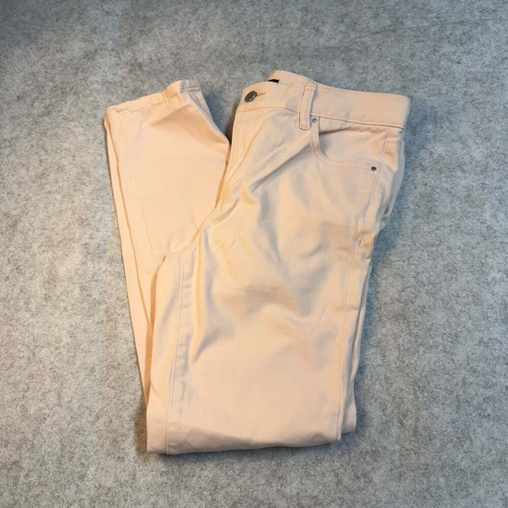 Ann Taylor Factory Modern Pants Size 8 Peach Skinny Cropped